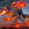 Lava Werewolf Diamond Painting