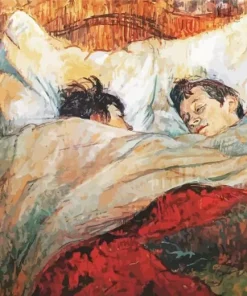 Le Lit By Toulouse Lautrec Diamond Painting
