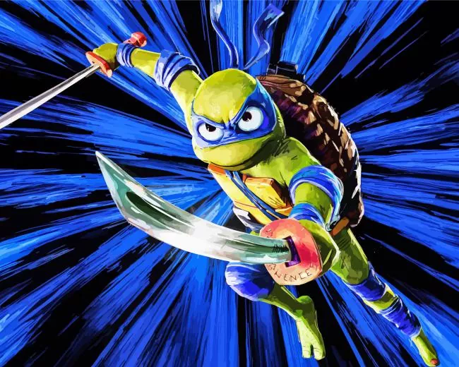 leonardo ninja turtle diamond paints Leonardo Ninja Turtle Diamond Painting