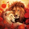 Lion And Lioness Diamond Painting