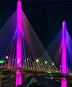 Long Beach CA Bridge Diamond Painting