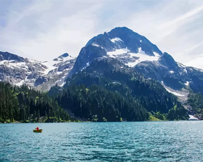 lovely water lake Diamond By Numbers Lovely Water Lake Diamond Painting