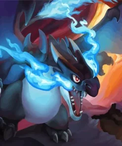 Mega Charizard X Diamond Painting