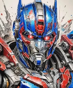Optimus Prime Art Diamond Painting