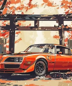 Orange Firebird Trans AM 78 Diamond Painting