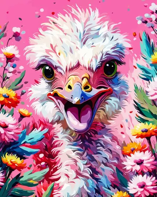ostrich art diamond paints Ostrich Art Diamond Painting