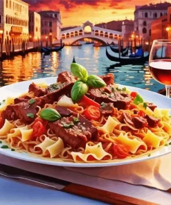 Pasta in Italy Diamond Painting