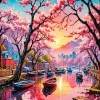 Pink Sunset Art Diamond Painting