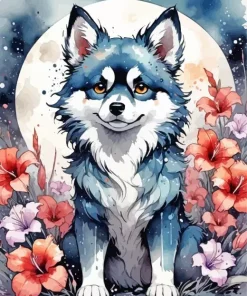 Pomsky Diamond Painting
