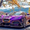 Purple Koenigsegg Agera Diamond Painting