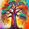 Rainbow Tree Art Diamond Painting