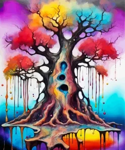 Rainbow Tree Diamond Painting