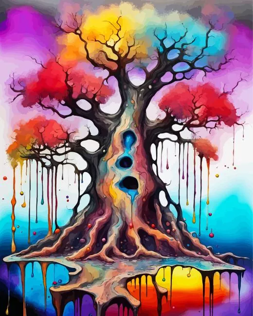 rainbow tree diamond paints Rainbow Tree Diamond Painting