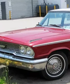 Red Ford Galaxie Diamond Painting