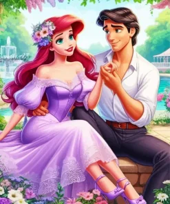 Romantic Eric And Ariel Diamond Painting