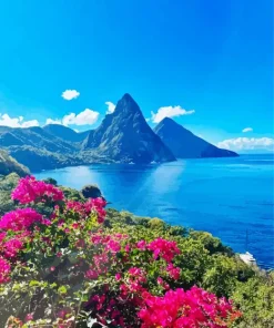 Saint Lucia In The Caribbean Diamond Painting