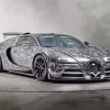 Silver Bugatti Veyron Car Diamond Painting