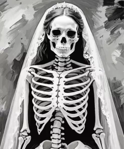 Skull Bride Diamond Painting