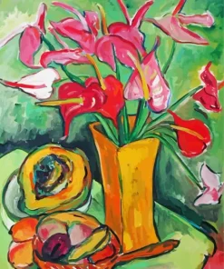 Still Life With Antirrhinums By Irma Stern Diamond Painting