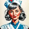 Vintage Nurse Diamond Painting