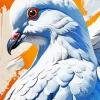 White Pigeon Bird Diamond Painting
