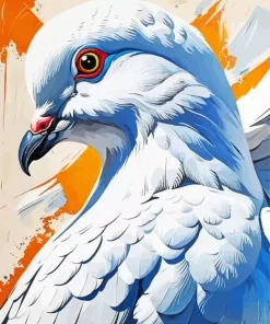 White Pigeon Bird Diamond Painting