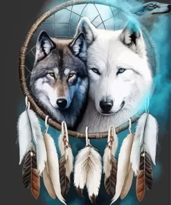 Wolf Dream Catcher Diamond Painting