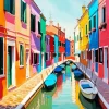 Burano Italy Diamond Painting