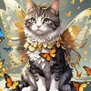 Butterfly Cat Diamond Painting