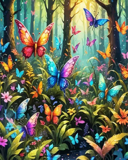 Butterfly Garden Diamond Paints Butterfly Garden Diamond Painting