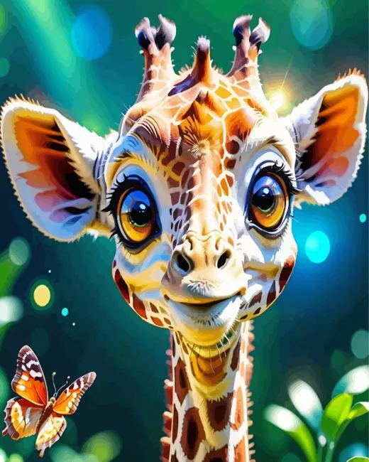 Butterfly Giraffe Diamond Paints Butterfly Giraffe Diamond Painting