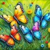 Colorful Butterflies Diamond Painting