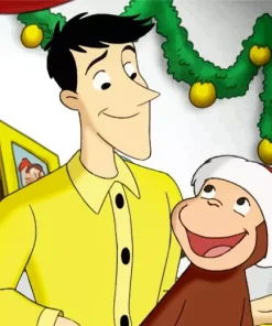 Curious George Royal Monkey Diamond Painting
