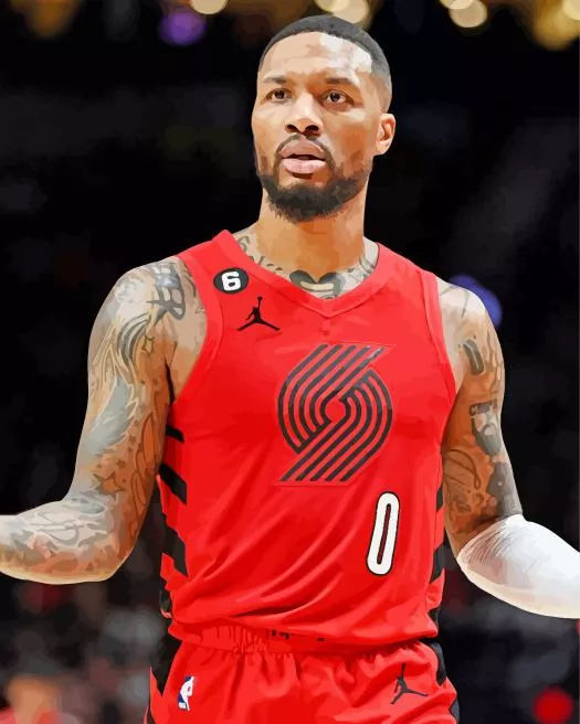 Damian Lillard Diamond Paintings Damian Lillard Diamond Painting