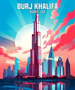 Dubai Burj Khalifa Diamond Painting