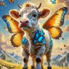 Fantasy Butterfly Cow Diamond Painting