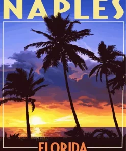Florida Naples Poster Diamond Painting