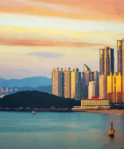 Haeundae Beach Busan South Korea Diamond Painting