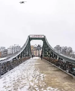 Iron Footbridge Frankfurt Diamond Painting
