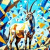 Mosaic Oryx Bull Diamond Painting
