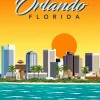 Orlando Florida Poster Diamond Painting