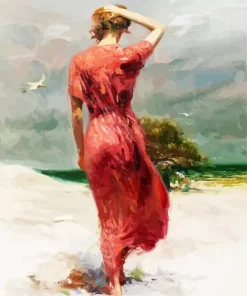 Pino Daeni in The Distance Diamond Painting