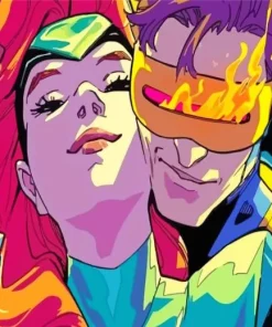 Scott Summers and Madelyne Pryor Diamond Painting