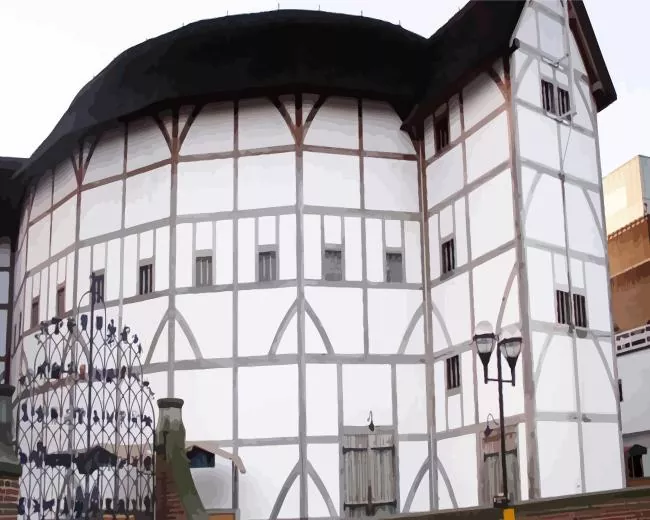 Shakespeares theatre Globe Diamond By Numbers Shakespeares Theatre Globe Diamond Painting