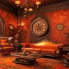 Vintage Burnt Orange Room Diamond Painting