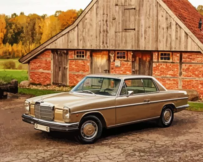 Vintage c114 mercedes Diamond Paintings Vintage C114 Mercedes Diamond Painting