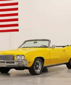 Yellow Buick Skylark Diamond Painting