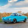Blue Volkswagen Karmann Ghia Diamond Painting
