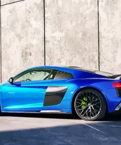 Blue Audi R8 Car Diamond Painting