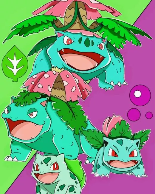 bulbasaur evolution Diamond Paints Bulbasaur Evolution Diamond Painting